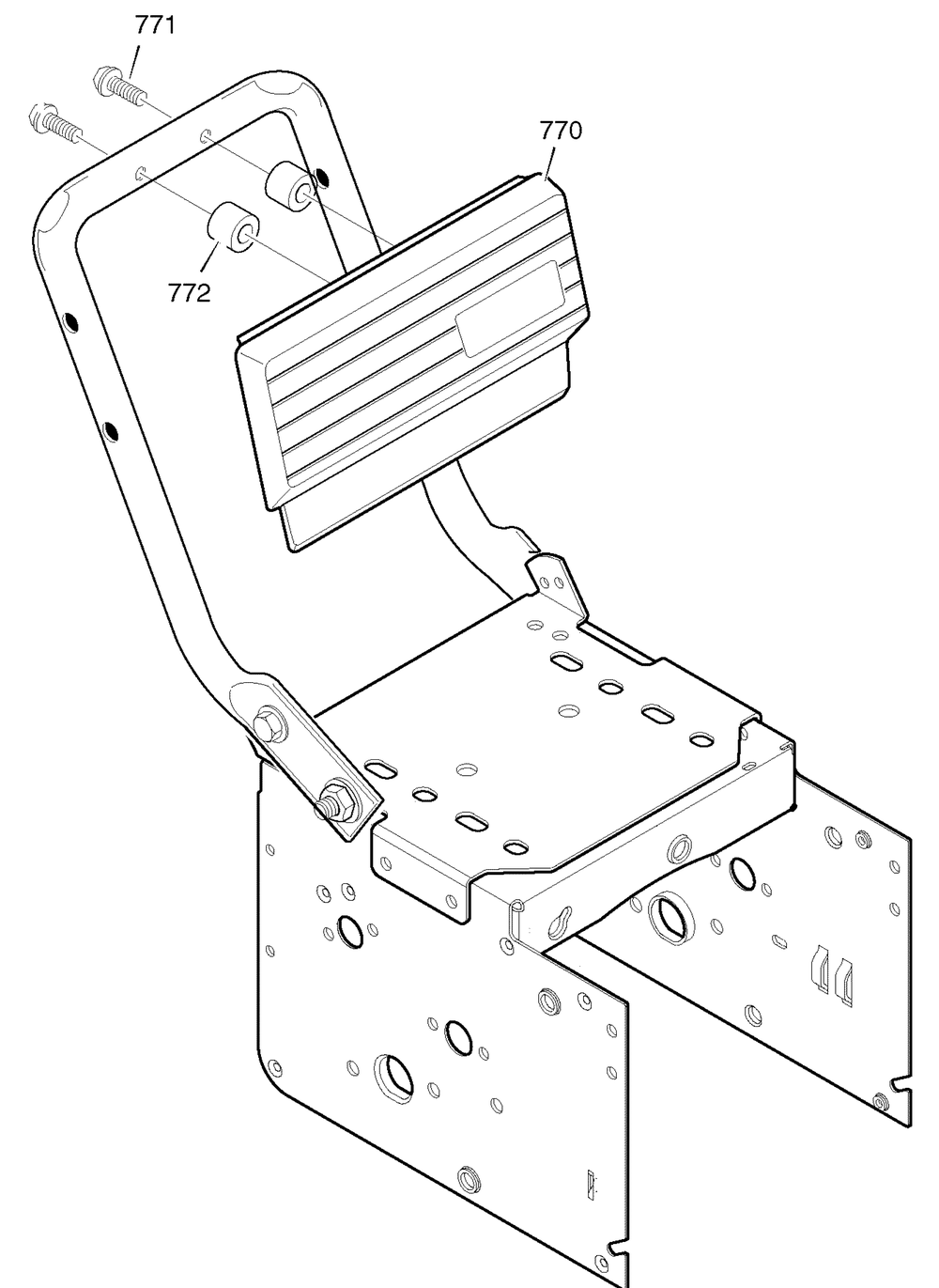 Control Panel Diagram and Parts List for 622505X105A 2004 Briggs and Stratton Snow Blower